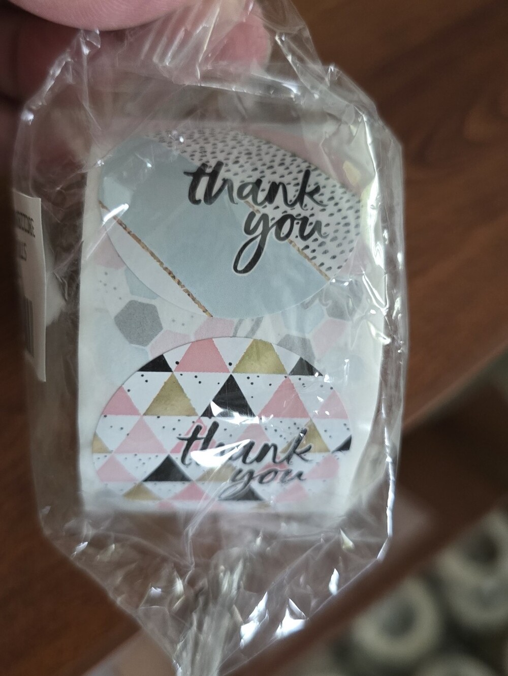 Thank You 1.5" Stickers 500 On Roll NEW